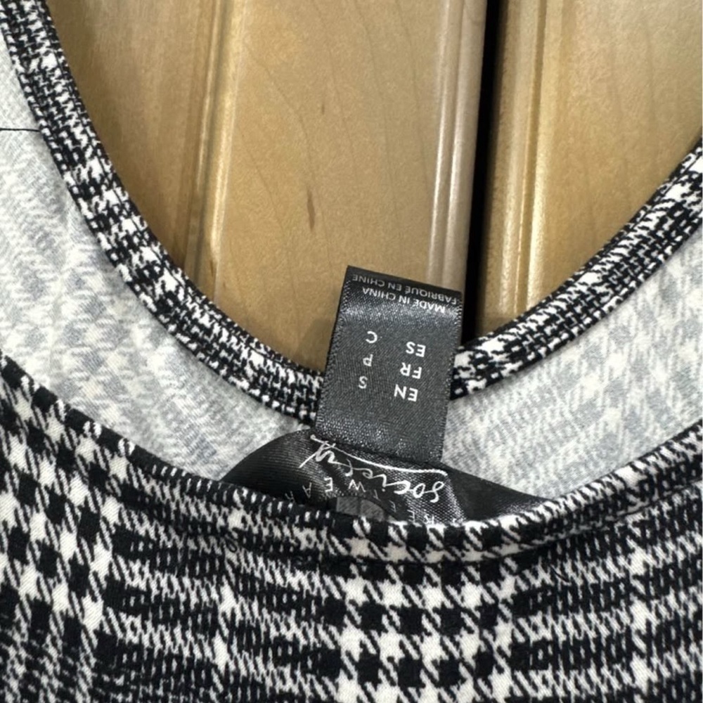 Plaid Strap Wide-Leg Jumpsuit in Gray - Picture 6 of 6